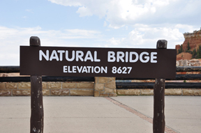 sign: Natural Bridge